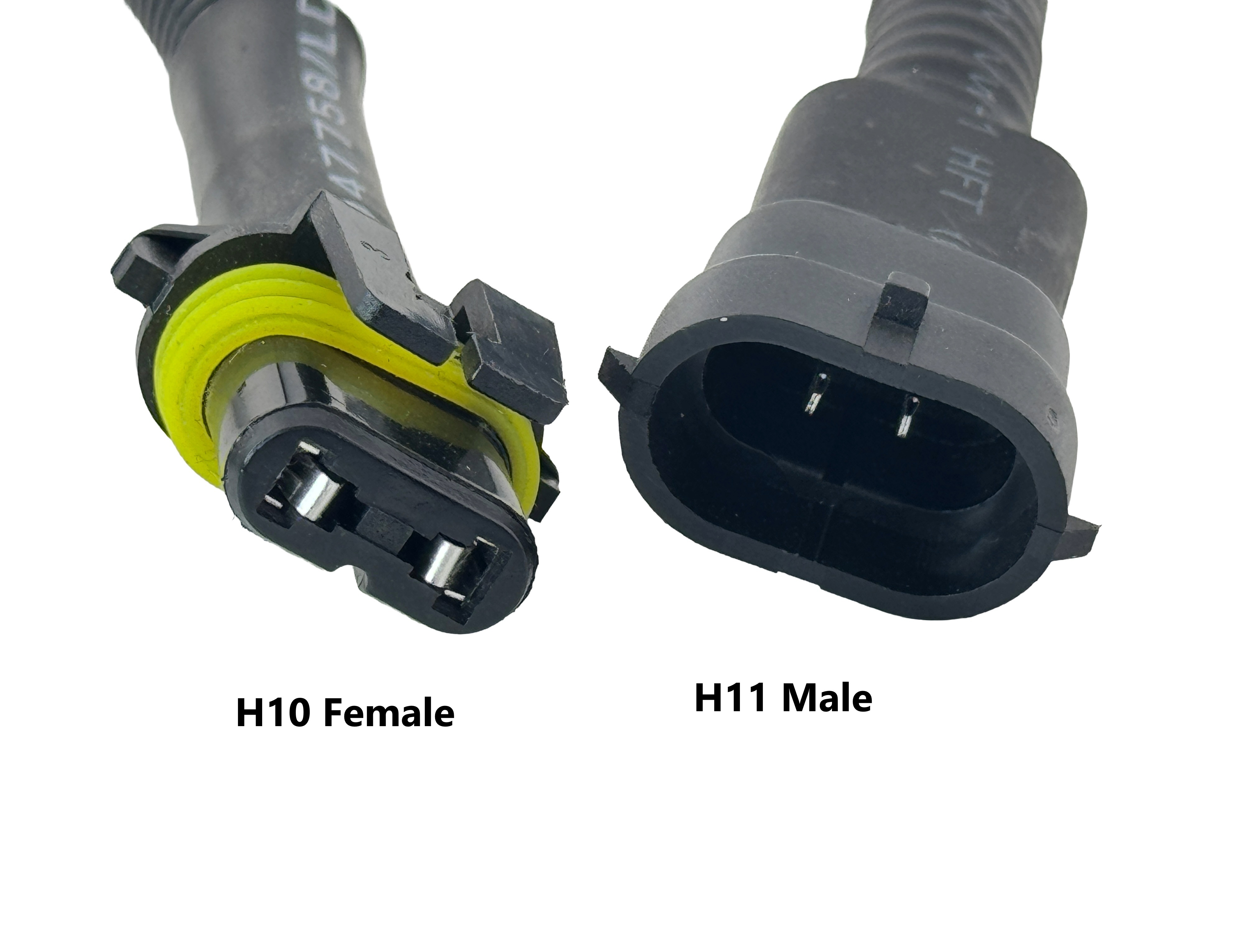 Rebaydo 2pcs H10 female to H11 male Waterproof Harness Converter